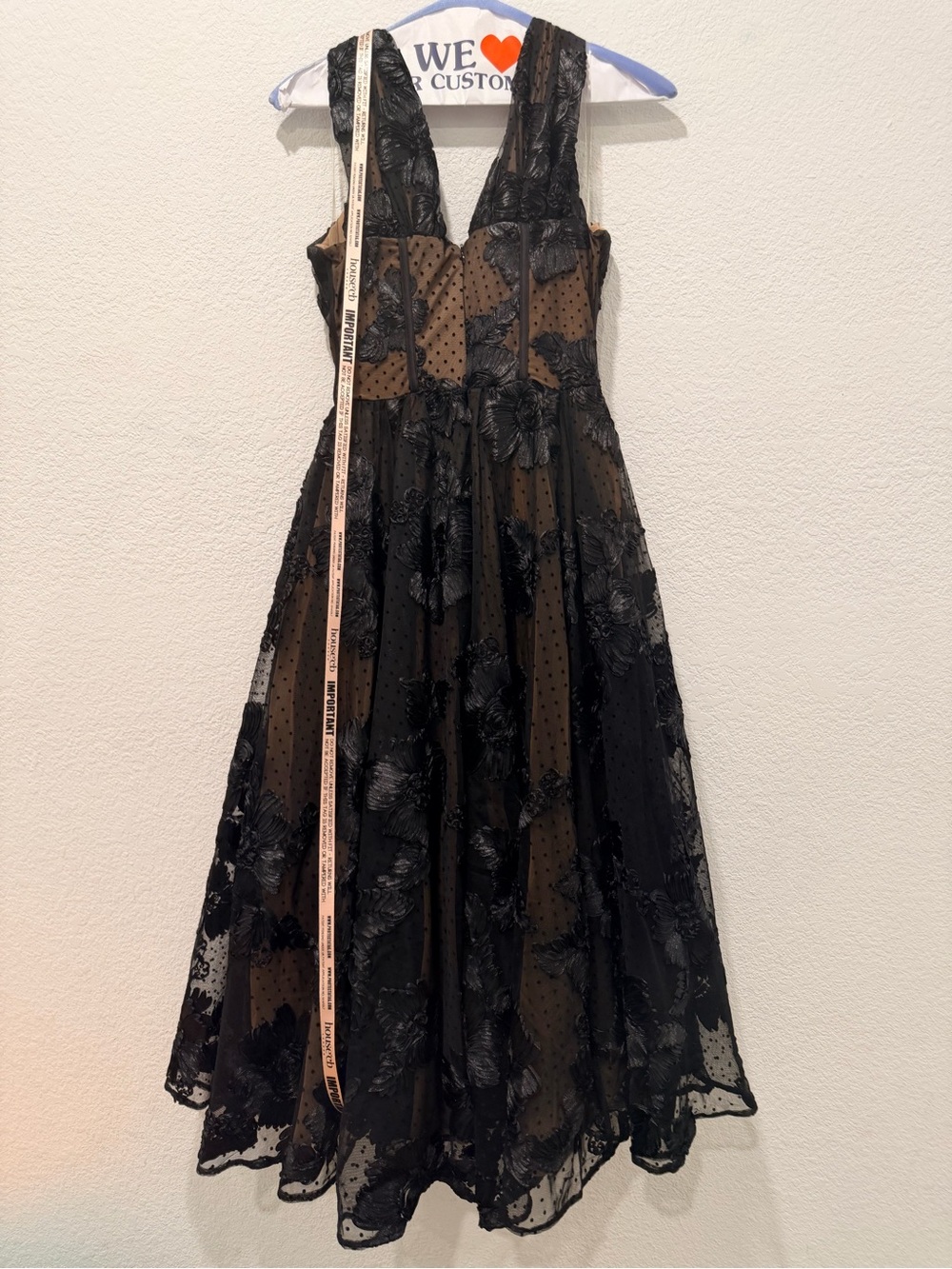 House of CB Black Lace Corset Midi Dress - Picture 10 of 15